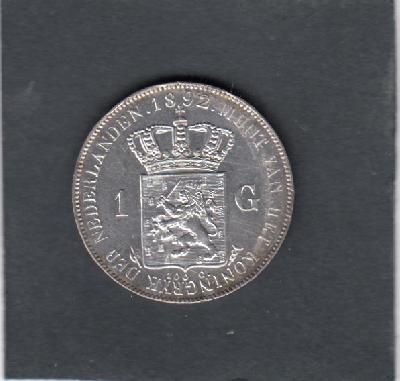 Beschrijving: 1 Gulden WILHELMINA  